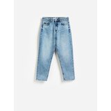 Reserved Mom fit traperice s kraćom nogavicom - plava | shoptok.hr