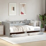  Dnevni krevet s ladicama bez madraca siva boja betona 90x190 cm | shoptok.hr