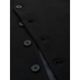 Ombre Elegant men's SLIM FIT herringbone vest - black | Shoptok.si