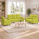  Set sofe 3 pcs Svijetlo zelena Tkanina | shoptok.hr