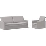  Set sofe 2 pcs Oblačnosiva Tkanina - Siva tkanina oblak 1-sjedalni + 3-sjedalni (180 cm) | shoptok.hr
