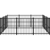  Zunanji pasji boks jeklo 8,47 m², (20799151) | Shoptok.si
