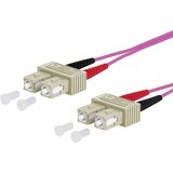 Metz Connect 151S1EOEO10E steklena vlakna optična vlakna priključni kabel [2x moški konektor SC - 2x moški konektor SC] 50/125 µ Multimode OM4 1.00 m, (20437468) | Shoptok.si