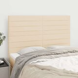  Posteljno vzglavje 4 kosa krem 72x5x78/88 cm blago, (20936084) Cene