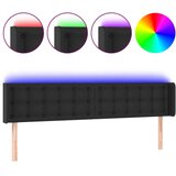  LED uzglavlje crno 163x16x78/88 cm od umjetne kože | shoptok.hr
