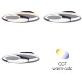 Brilliant LED prigušiva plafonska svetiljka RUNDA LED/50W/230V 3000-6500K crna + daljinski upravljač | Eponuda.com