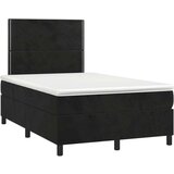 Box spring krevet s madracem crni 120 x 200 cm baršunasti | shoptok.hr