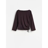 Reserved Bluza s naborima - tamnoljubičasto | shoptok.hr