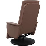  Naslonjač od umjetne kože s osloncem za noge smeđi | shoptok.hr