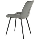 MID.YOU STOL, les, kovina, tekstil siva | Shoptok.si