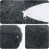  Presvlaka za jastuk 6 pcs HEERLEN Antracit Ø 15 x 40 cm PV flis | shoptok.hr