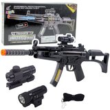  Mitraljez za igru sa zvučnim i svjetlosnim efektima 73cm - crni | shoptok.hr