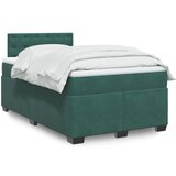 vidaXL Box spring krevet s madracem tamnozeleni 120x200 cm baršunasti Cijene