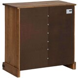 vidaXL Bivak HALDEN z drsnimi vrati 80x40x80 cm Masivni les | Shoptok.si