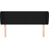  Uzglavlje s ušima crno 147x23x78/88 cm od tkanine | shoptok.hr