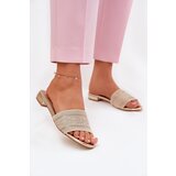 Boto Ladies Flat Sandals Golden Fexxy | Shoptok.si