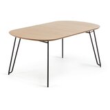 Kave Home Raztegljiva jedilna miza v hrastovem dekorju 100x170 cm Novac – Cene