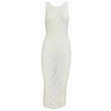 Pinko Dolge obleke SAMMY ABITO FIAMMATO Bela | Shoptok.si