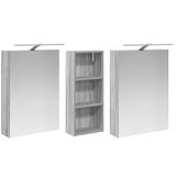  Set ormarića za kupaonicu 3 kom. 130 x 14,5 x 70 cm | shoptok.hr