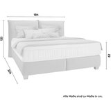 Premium Living Postelja Boxspring Fog, Bež, 160x200 | Shoptok.si