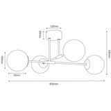  plafonski luster glame 4xE27/15W/230V | Eponuda.com
