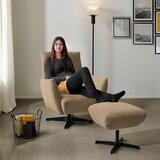 Dieter Knoll FOTELJ, rjava tekstil | Shoptok.si