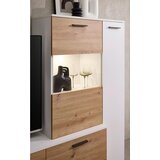 CARRYHOME dnevni regal, bela, hrast artisan | Shoptok.si