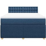  Krevet s oprugama i madracem plavi 140x200 cm od tkanine | shoptok.hr
