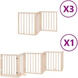 vidaXL Ograda za pse z vrati zložljiva 15 panelov 750 cm topolovina, (5000160318) Cene