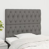  Uzglavlja 2 kom tamnosiva 100x7x78/88 cm od tkanine | shoptok.hr