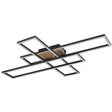 TWEEN LIGHT LED stropna svetilka Lobia (Do x Š x V: 80 x 60 x 10 cm, Črna, Toplo bela) Cene