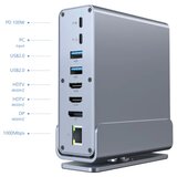 Gembird A-CF-COMBO15-01 USB Type-C 15-u-1 Multi-port adapter USB Hub HDMI DP LAN 3.5mm | Eponuda.com