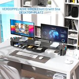 PYGOCERERI kovinsko stojalo za monitorja z predalom in držali | Shoptok.si