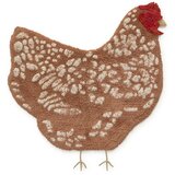 Lorena Canals Smeđi periv/ručno rađen pamučan dječji tepih 110x100 cm Chicken – | shoptok.hr