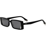 Fendi Way Black Rectangular Sunglasses ONE SIZE (53) Črna/Siva Cene