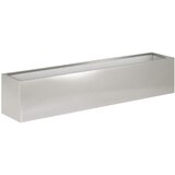  Vrtna saksija 2 kom. Srebrna 100 x 20 x 20 cm Nehrđajući čelik | shoptok.hr