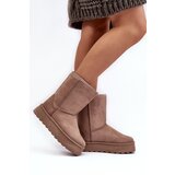Boto PS1 Women's Fur-Lined Insulated Snow Boots Dark Beige Abrams | shoptok.hr