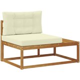  Set vanjskih sofa s jastukom Prirodna i krem | shoptok.hr