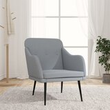  Fotelja svjetlosiva 63 x 76 x 80 cm od tkanine | shoptok.hr