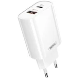 Punjač RP-U37, USB A, USB C, 20W, Bijeli