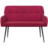  Dvosjed s metalnim nogama 2-sjedalo Vinska crvena Baršun | shoptok.hr