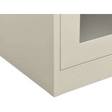 vidaXL Pisarniška omara svetlo siva 90x40x105 cm jeklo | Shoptok.si