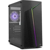 Nox Infinity Zeta Rgb črno ohišje iz kaljenega stekla Micro-Atx, (21408089)