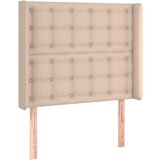  Uzglavlje s ušima boja cappuccina 103x16x118/128cm umjetna koža | shoptok.hr