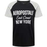 AÉROPOSTALE Majica 'EAST COAST' pegasto siva / črna