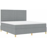  Krevet s opruga kutije Svijetlo siva 180 x 200 cm tkanina | shoptok.hr