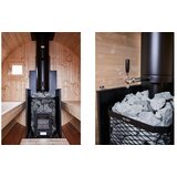 Male kuće Sauna peć na drva &amp;ndash; SKAMET komplet s dimnjakom i kamenjem Slike
