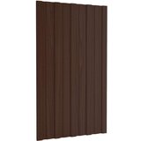 Krovni paneli 12 kom od pocinčanog čelika smeđi 80 x 45 cm | shoptok.hr