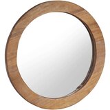  Stensko ogledalo 60 cm iz tikovine okroglo, (20743452) | Shoptok.si