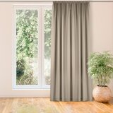  Curtain CARMENA color beige style classic dragon tape transparent 10 cm braid 150x300 HOMEDE | shoptok.hr